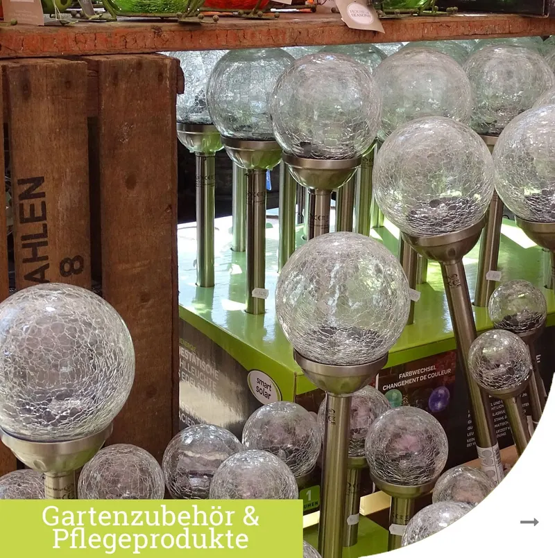 Gartenzubehör und Pflegeprodukte
