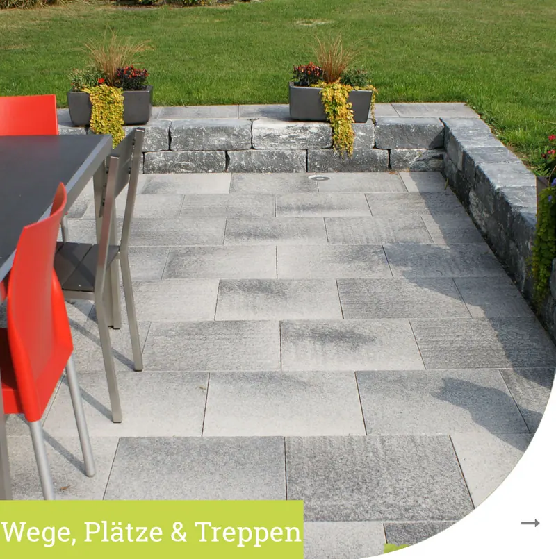 Wege, Plätze und Treppen