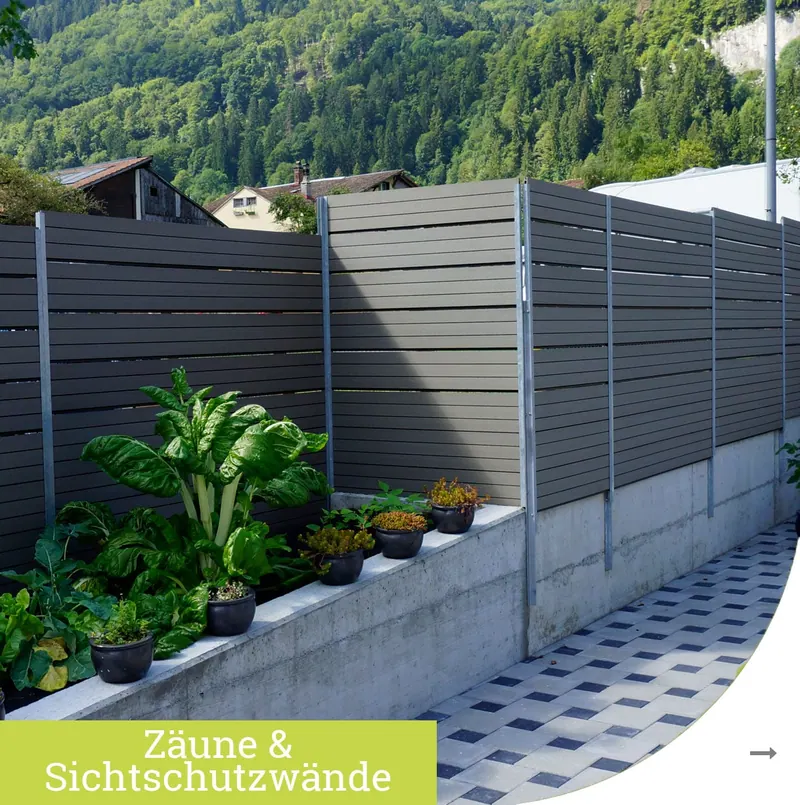 Zäune und Sichtschutzwände
